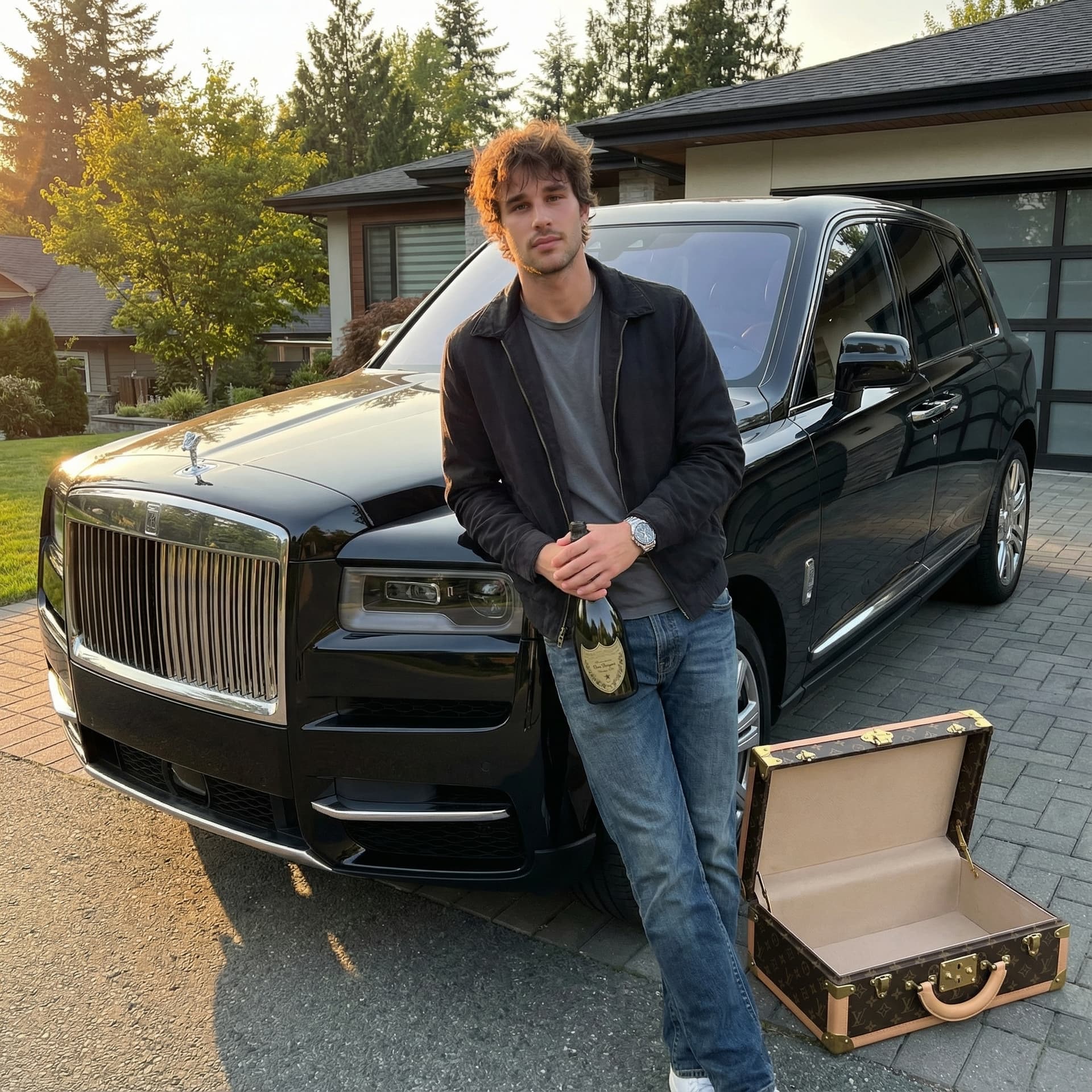 Luxury lifestyle photo demonstrating how visual perception shapes wealth perception on dating apps, featuring high-end environment and aspirational setting