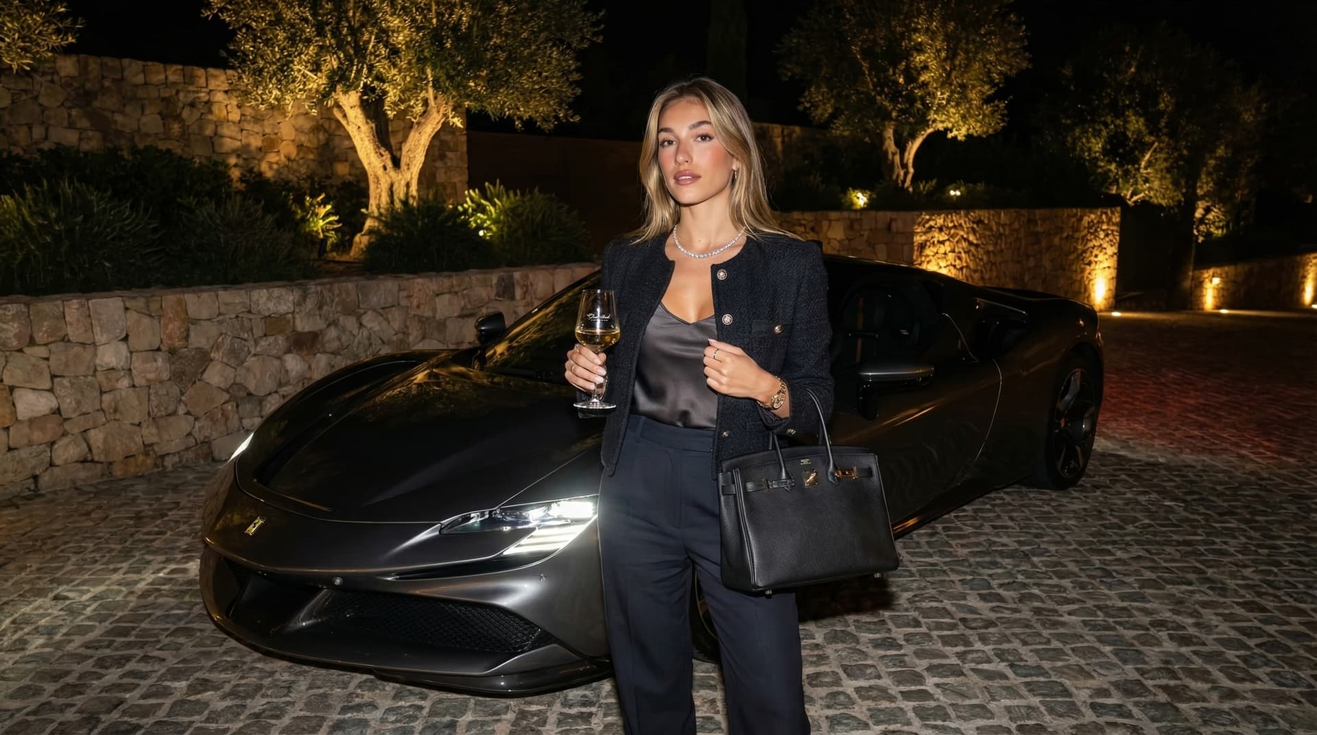 AI-generated luxury travel photography showing how technology enables aspirational travel imagery without physical travel