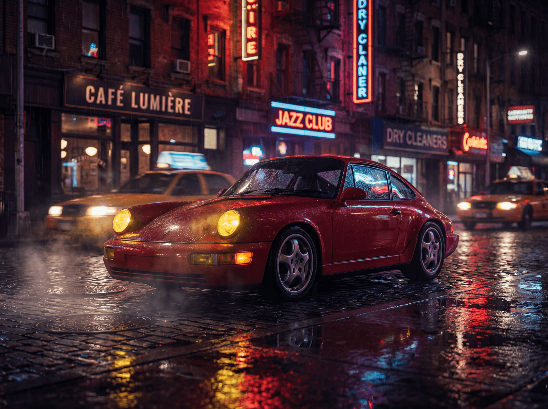 AI Vintage Porsche 911 Photo