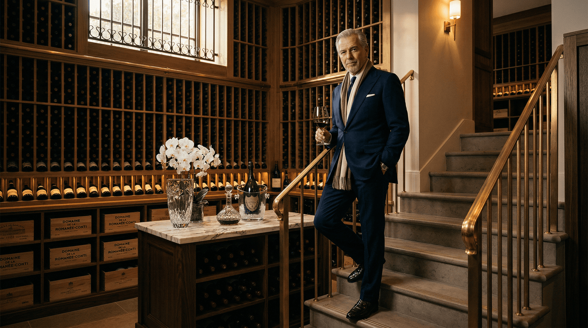 AI Wine Cellar Tasting Photo